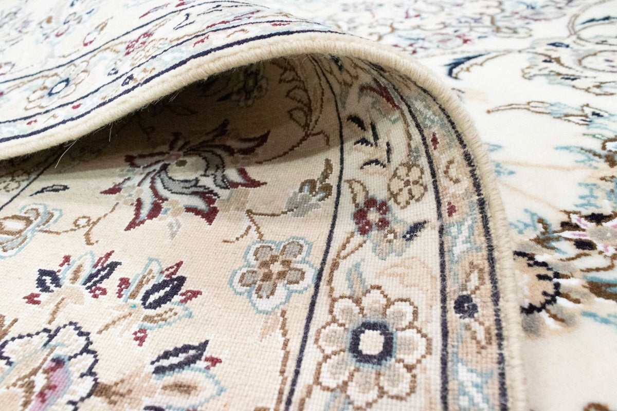 Perzisch tapijt - Nain - Koninklijk vierkant  - 255 x 242 cm - natuurlijk wit