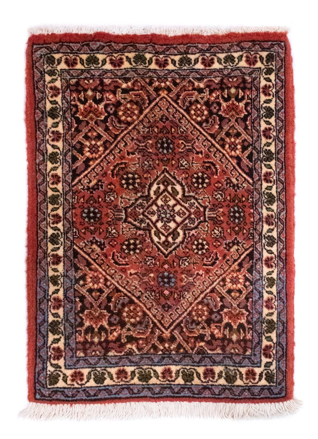 Perzisch tapijt - Bijar - 60 x 40 cm - rood