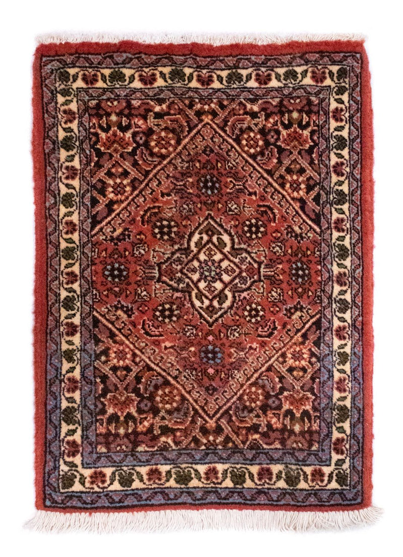 Perzisch tapijt - Bijar - 60 x 40 cm - rood