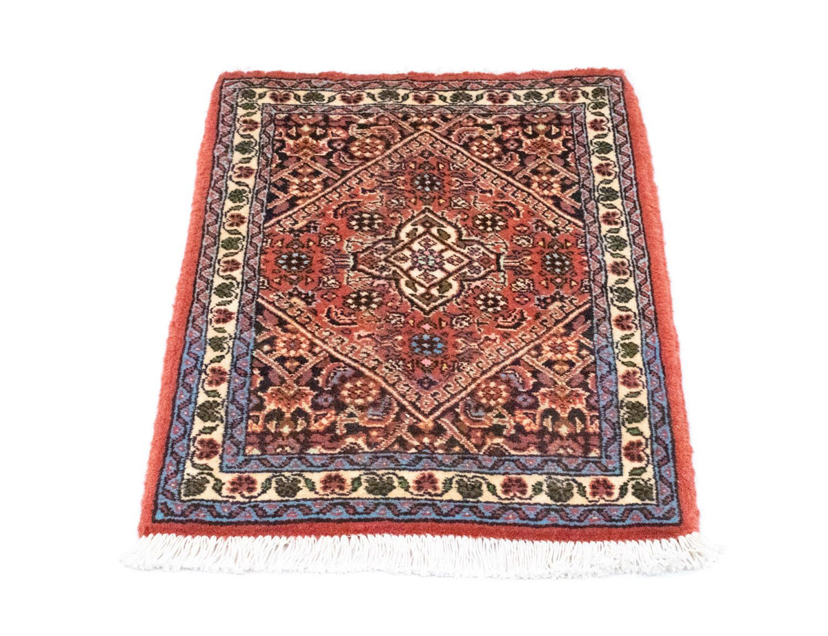 Perzisch tapijt - Bijar - 60 x 40 cm - rood