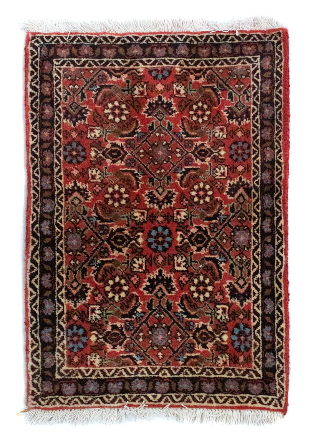 Perzisch tapijt - Bijar - 60 x 40 cm - rood