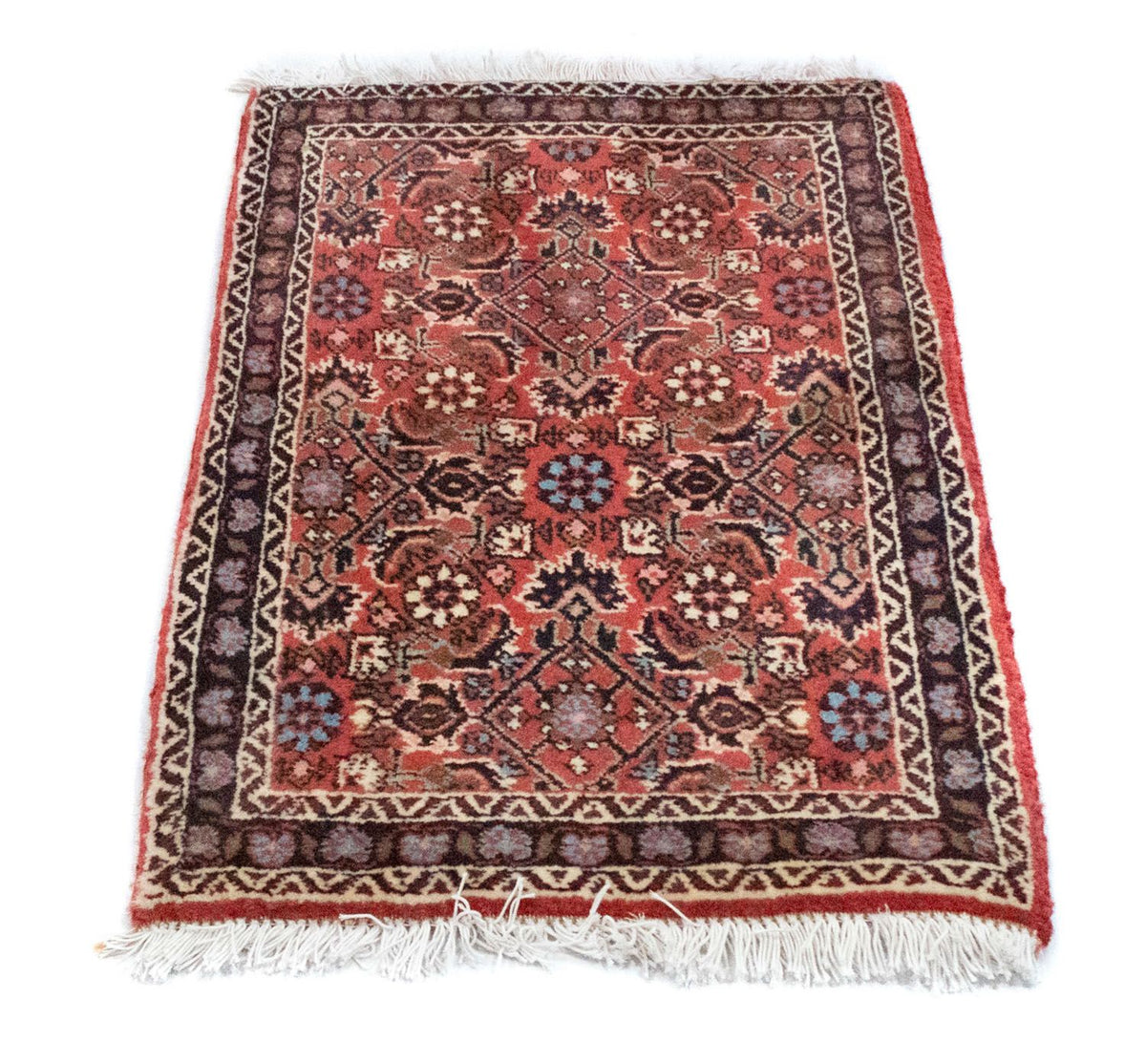 Perzisch tapijt - Bijar - 60 x 40 cm - rood