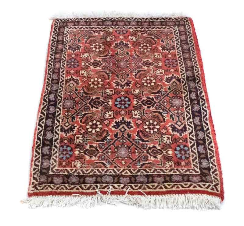 Perzisch tapijt - Bijar - 60 x 40 cm - rood