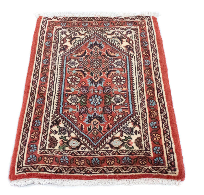 Perzisch tapijt - Bijar - 60 x 40 cm - rood