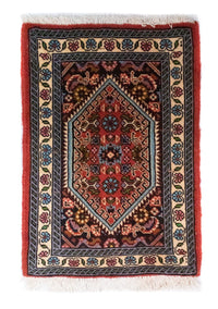 Perzisch tapijt - Bijar - 60 x 40 cm - rood