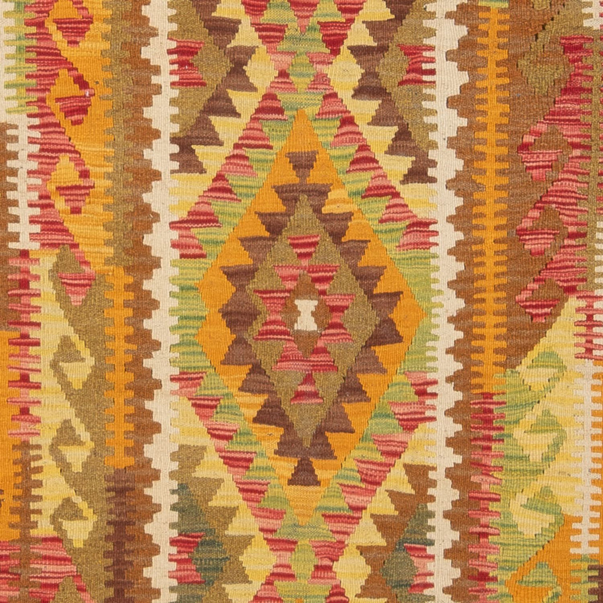 Loper Kelim tapijt - Splash - 231 x 123 cm - veelkleurig