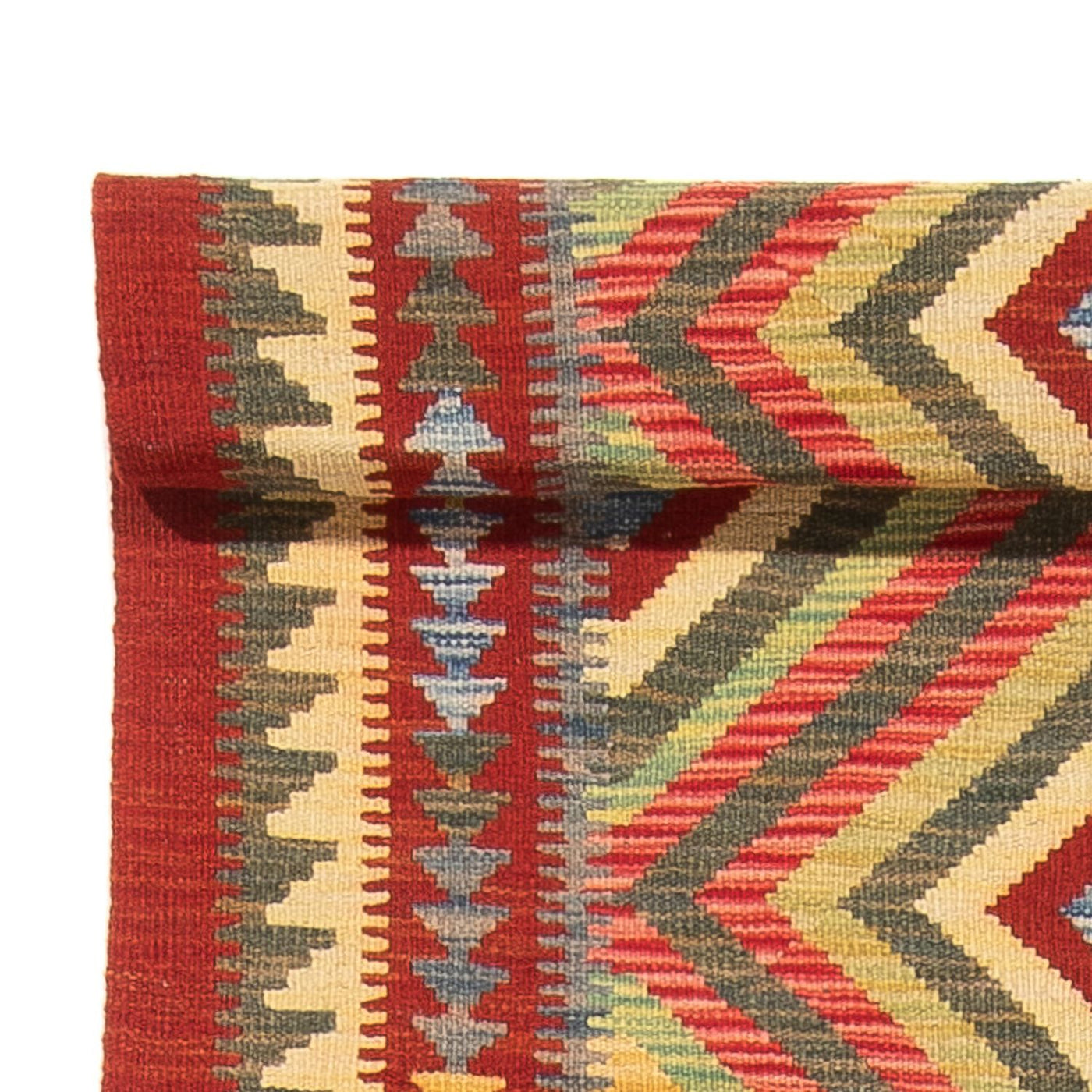 Kilim Maimana Tapijt 402x91cm - Wollen tapijt