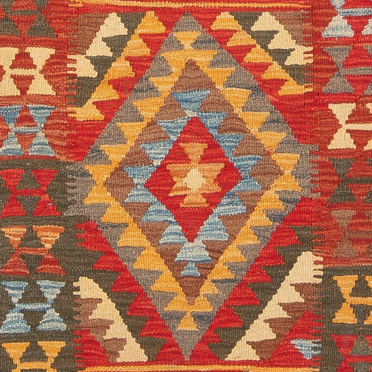 Loper Kelim tapijt - Splash - 304 x 76 cm - veelkleurig