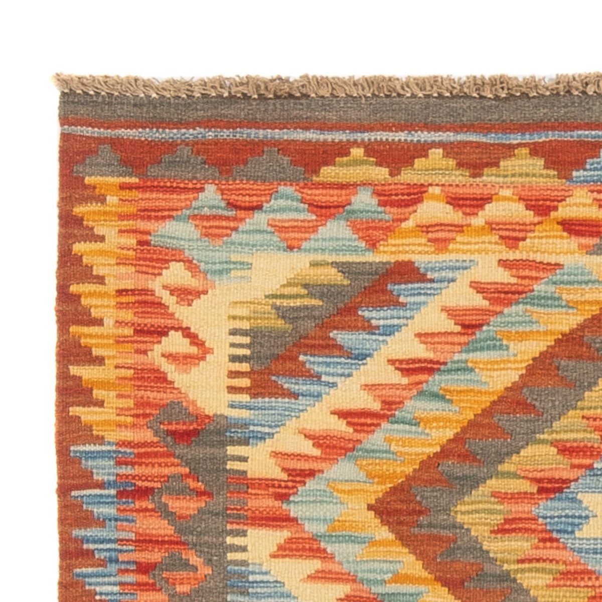 Kelim tapijt - Splash - 119 x 86 cm - veelkleurig