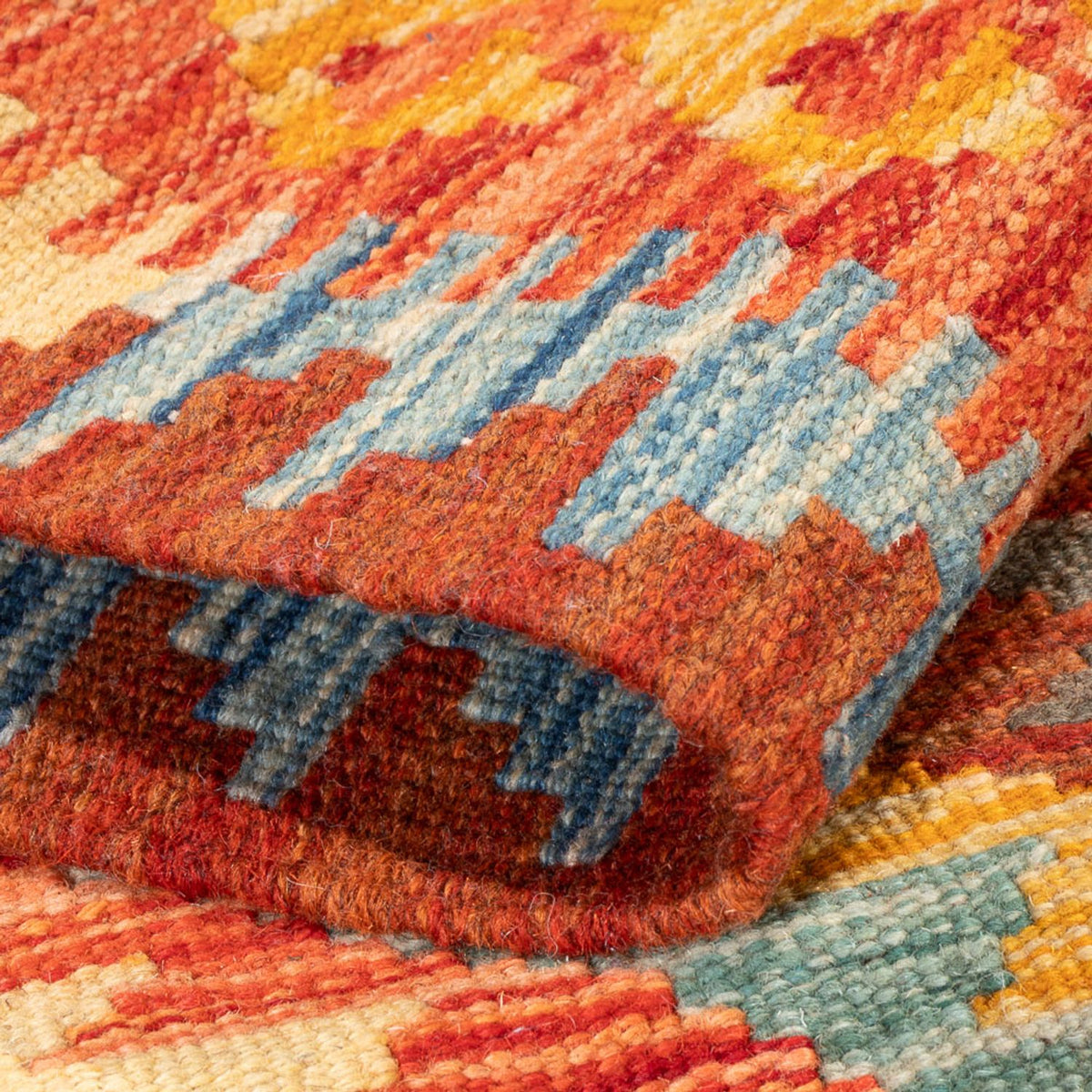 Kelim tapijt - Splash - 119 x 86 cm - veelkleurig