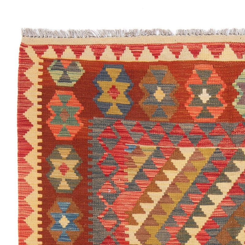 Kelim tapijt - Splash - 198 x 148 cm - veelkleurig