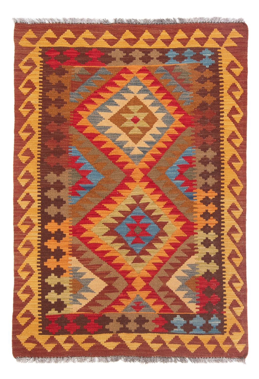 Kelim tapijt - Splash - 150 x 100 cm - veelkleurig