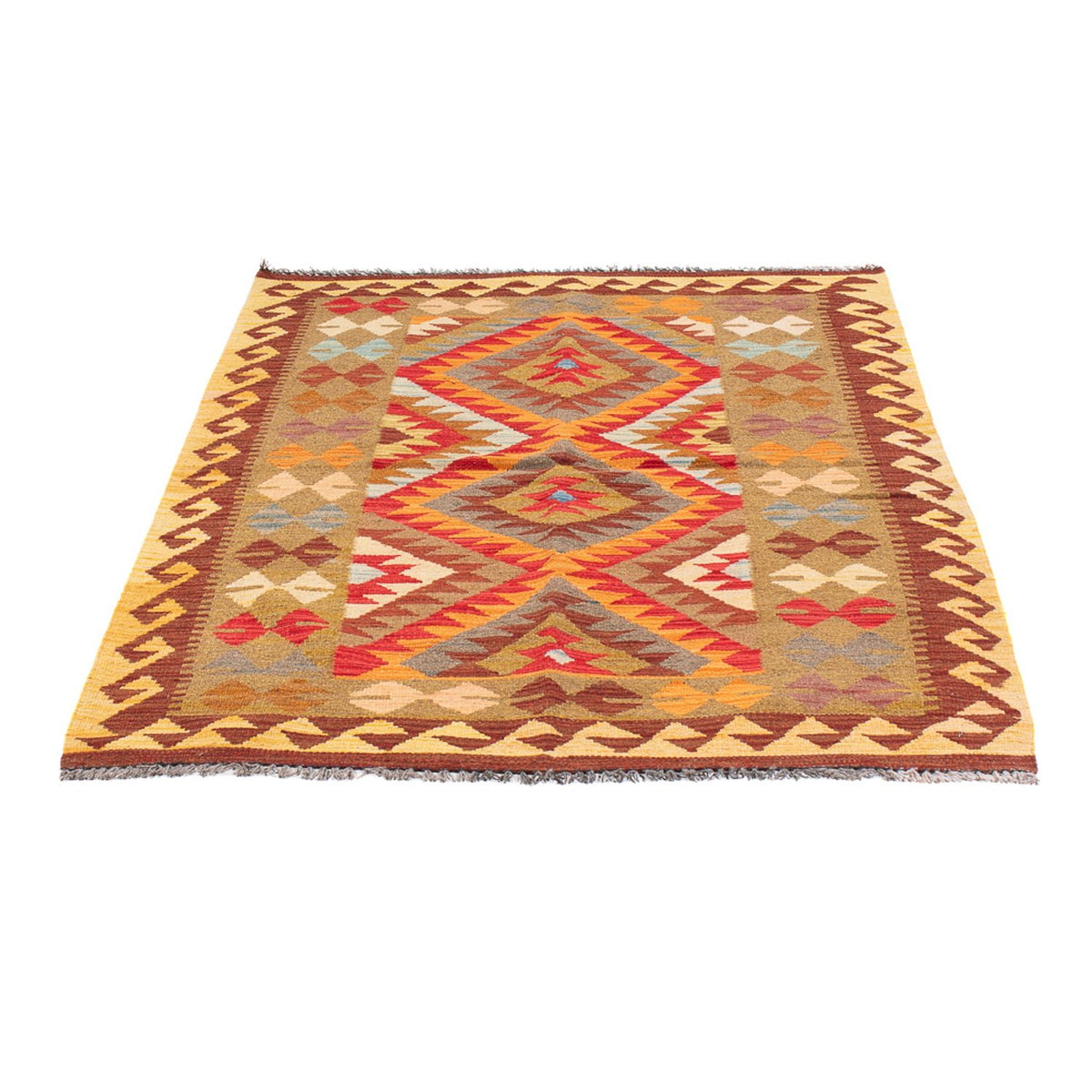 Kelim tapijt - Splash - 149 x 103 cm - veelkleurig