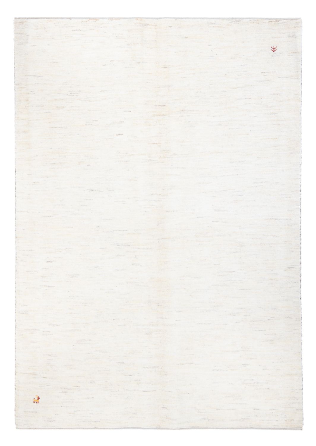 Gabbeh tapijt - Perzisch - 236 x 166 cm - wit  crème