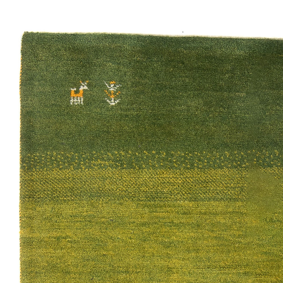 Gabbeh tapijt - Perzisch - 201 x 148 cm - groen