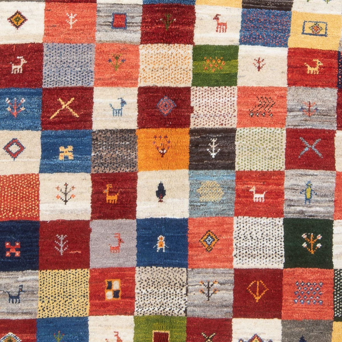 Gabbeh tapijt - Perzisch - 201 x 157 cm - veelkleurig