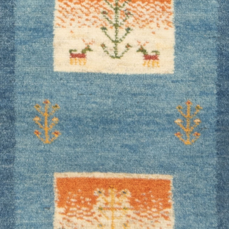 Loper Gabbeh tapijt - Perzisch - 148 x 50 cm - veelkleurig