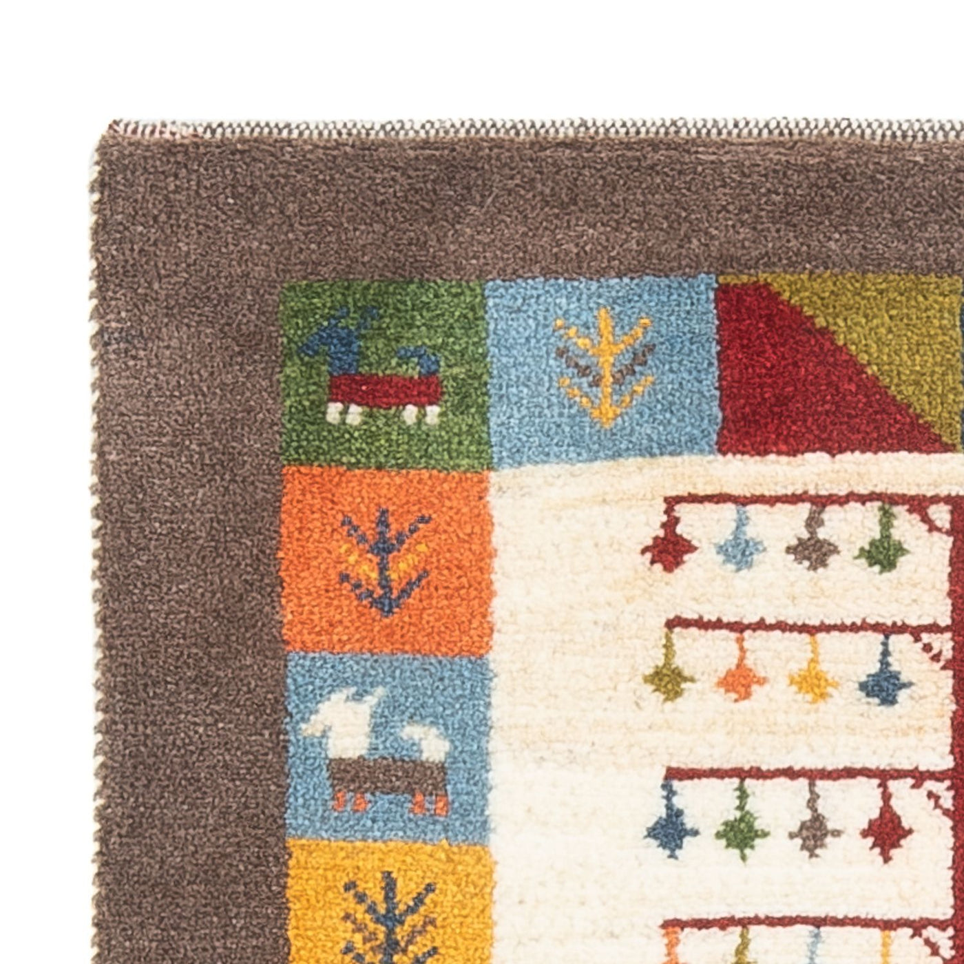 Perzische Gabbeh Tapijt 90x63cm - Perserteppich Wollteppich