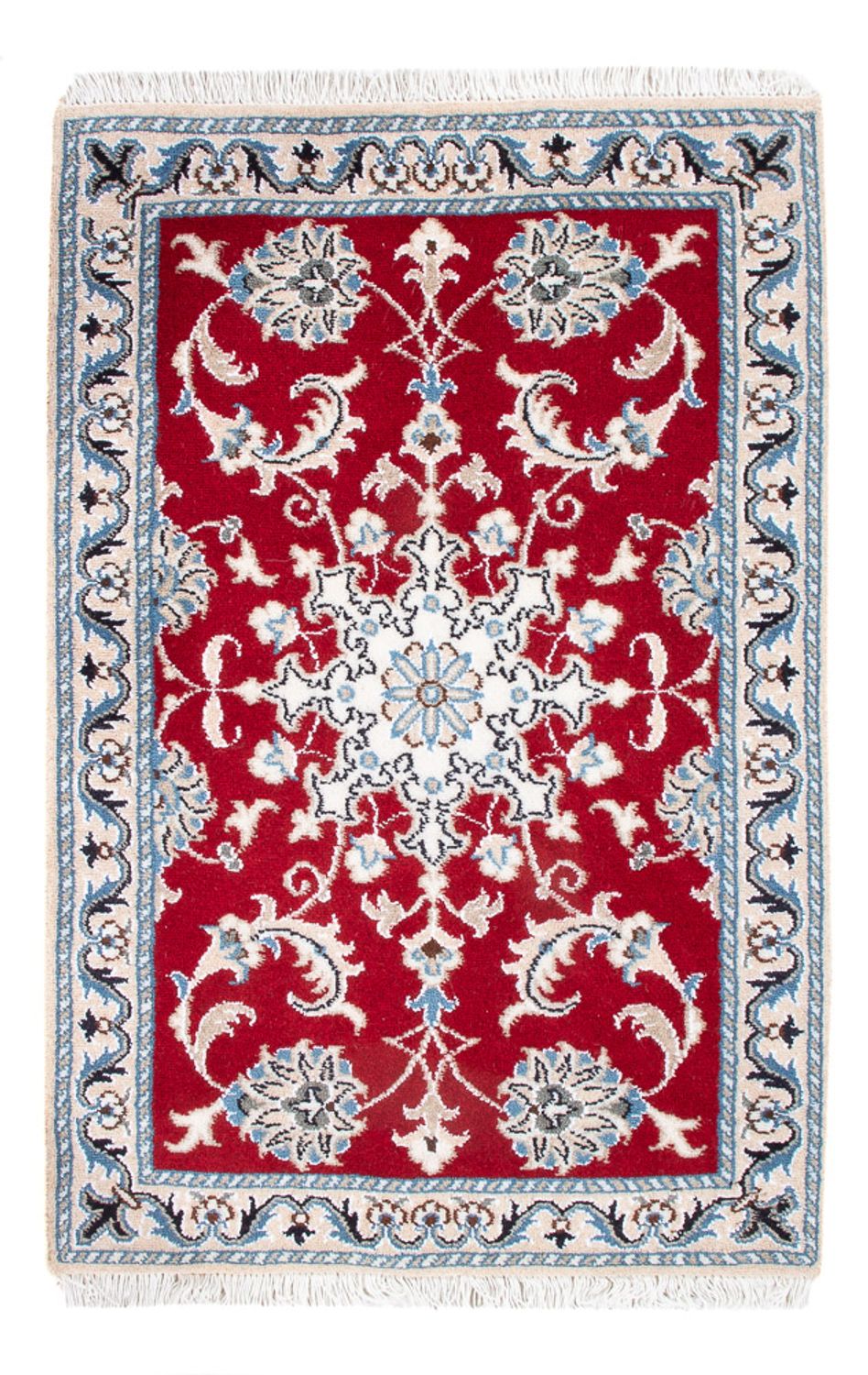 Perzisch tapijt - Nain - 94 x 60 cm - rood