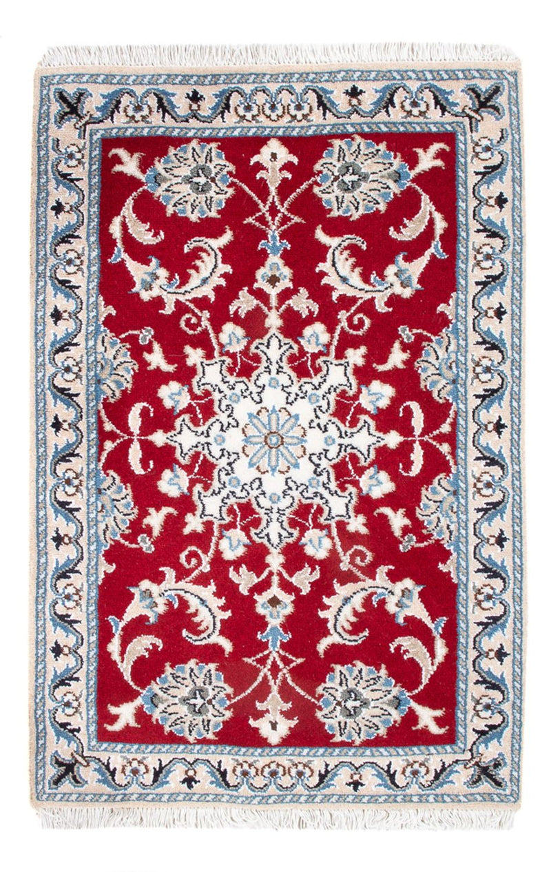 Perzisch tapijt - Nain - 94 x 60 cm - rood