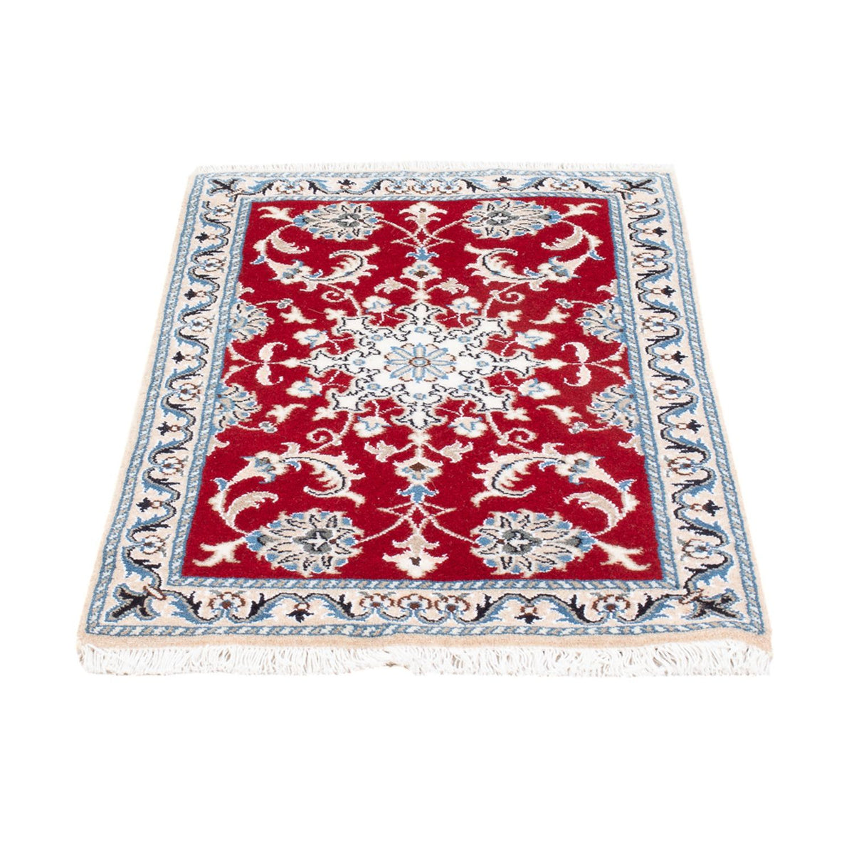 Perzisch tapijt - Nain - 94 x 60 cm - rood