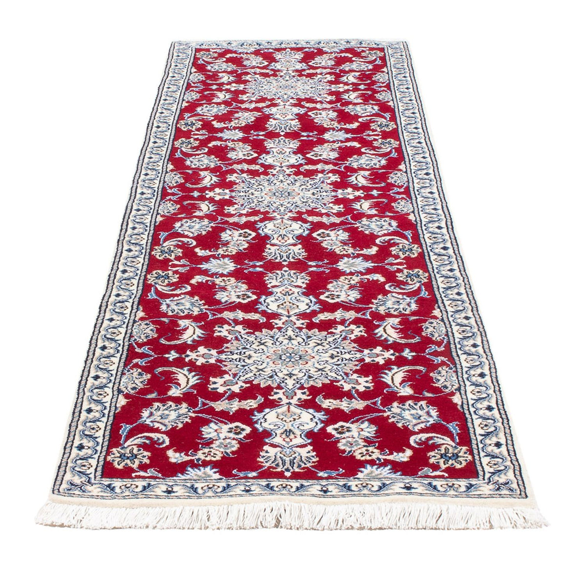 Loper Perzisch tapijt - Nain - 294 x 79 cm - rood