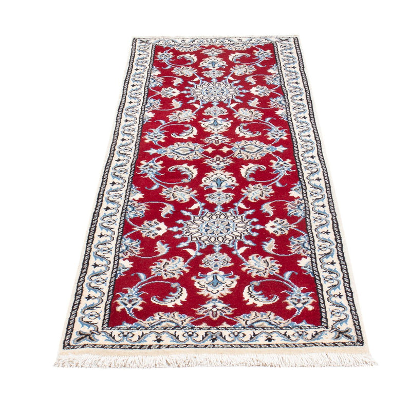 Loper Perzisch tapijt - Nain - 195 x 58 cm - rood