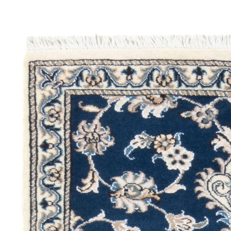 Loper Perzisch tapijt - Nain - 200 x 79 cm - zee blauw