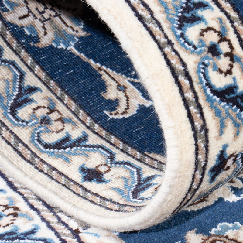 Loper Perzisch tapijt - Nain - 200 x 79 cm - zee blauw