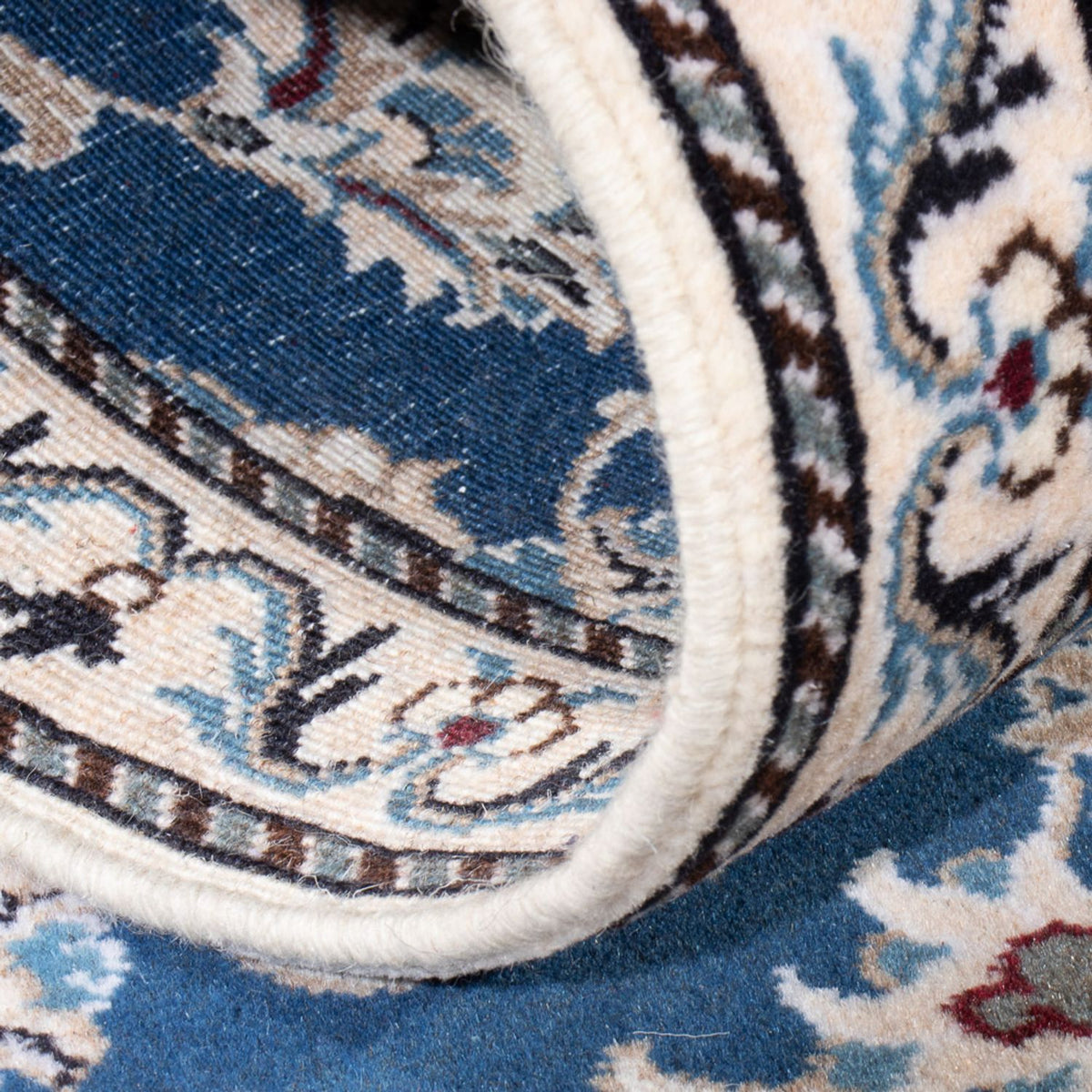 Loper Perzisch tapijt - Nain - 198 x 78 cm - zee blauw