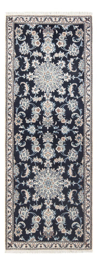 Loper Perzisch tapijt - Nain - 210 x 79 cm - donkerblauw