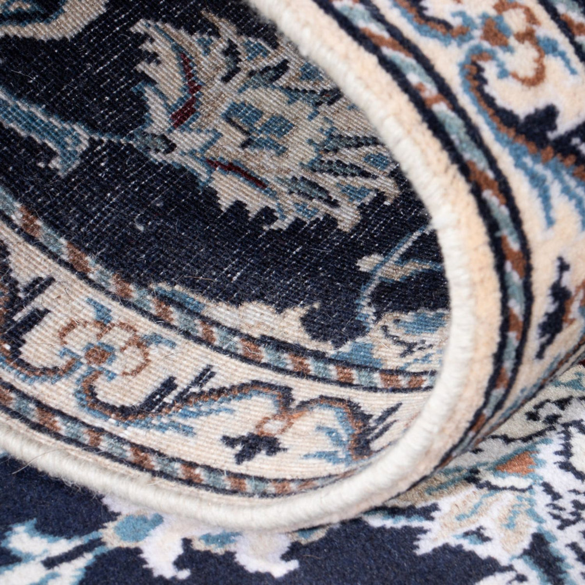 Loper Perzisch tapijt - Nain - 210 x 79 cm - donkerblauw