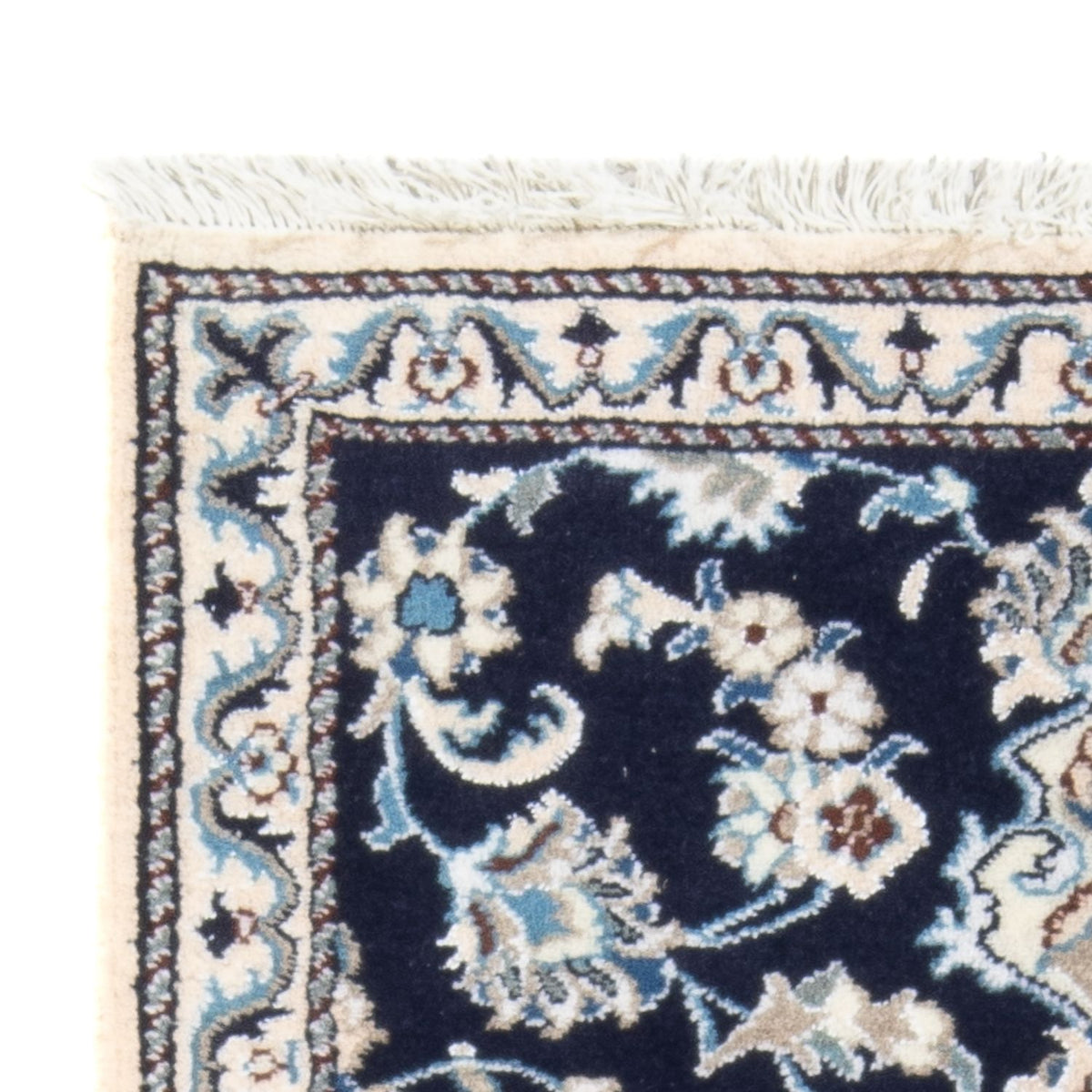 Loper Perzisch tapijt - Nain - 197 x 77 cm - donkerblauw