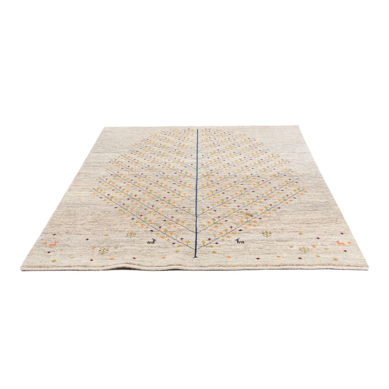 Gabbeh tapijt - Perzisch - 200 x 151 cm - donker beige