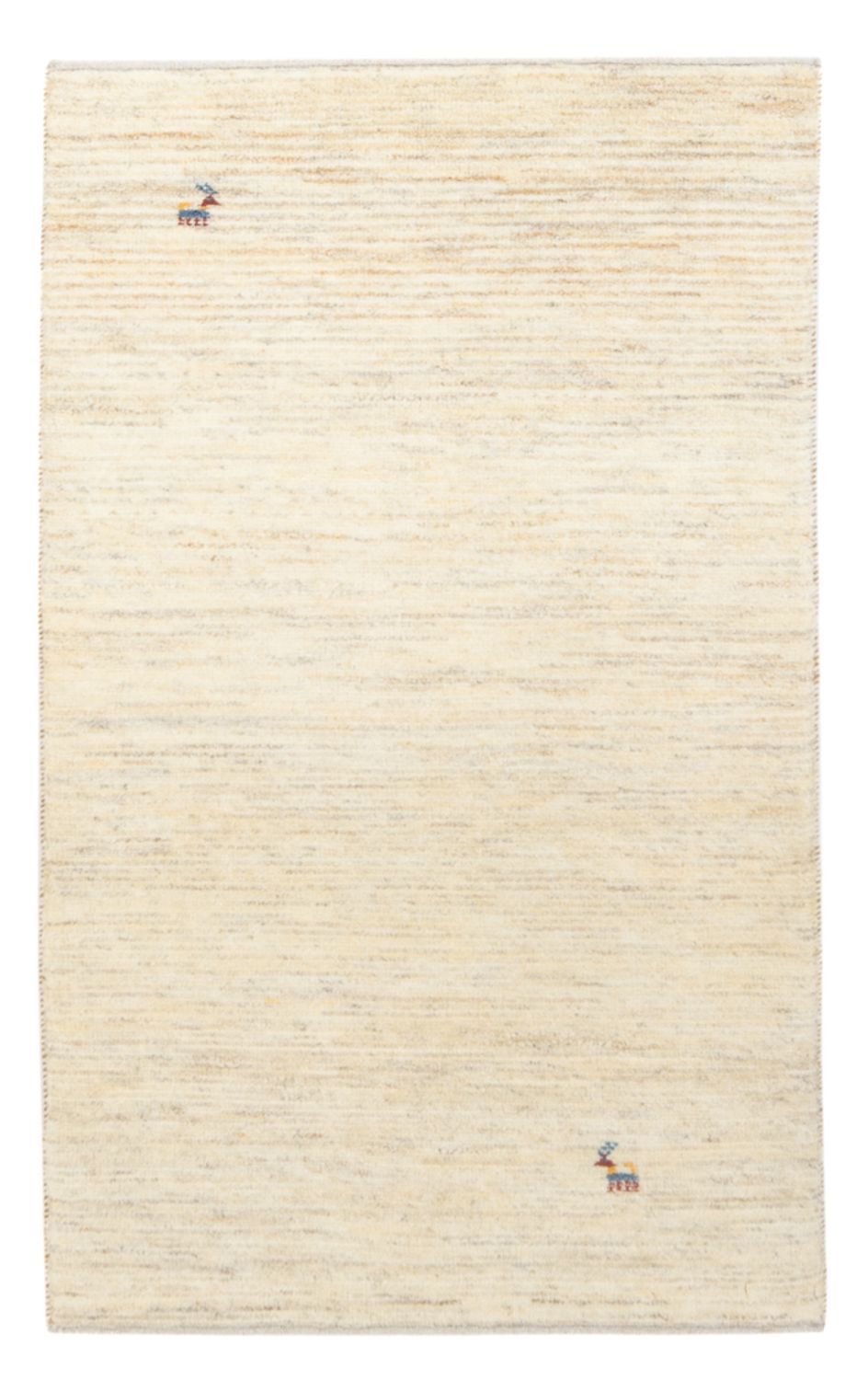 Gabbeh tapijt - Perzisch - 137 x 73 cm - licht beige