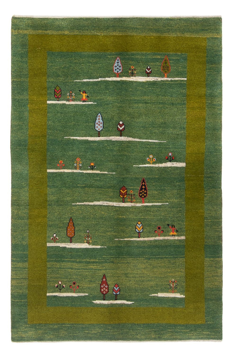 Gabbeh tapijt - Perzisch - 183 x 120 cm - groen