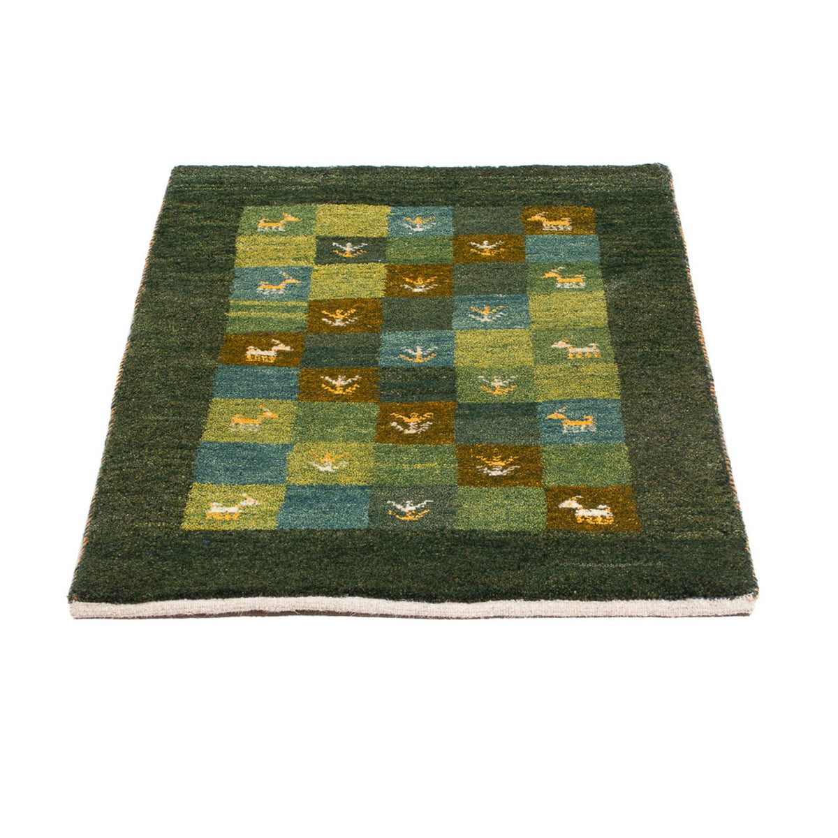 Gabbeh tapijt - Perzisch - 87 x 61 cm - groen