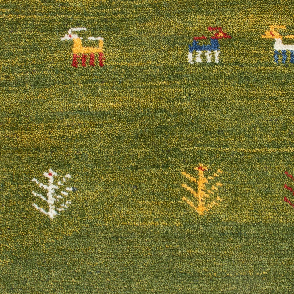 Gabbeh tapijt - Perzisch - 86 x 58 cm - groen