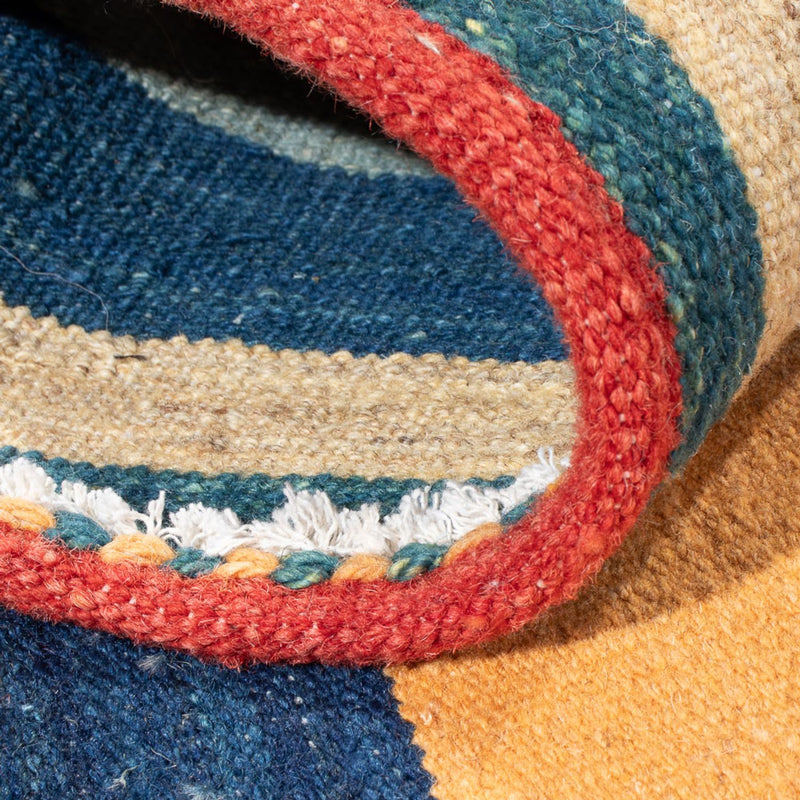 Kelim tapijt - Oosters vierkant  - 128 x 125 cm - mintgroen