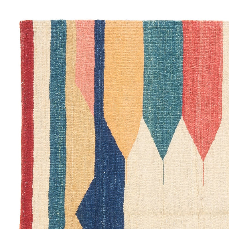 Kelim tapijt - Oosters vierkant  - 129 x 125 cm - mintgroen