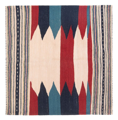 Kelim tapijt - Oosters - 136 x 125 cm - mintgroen