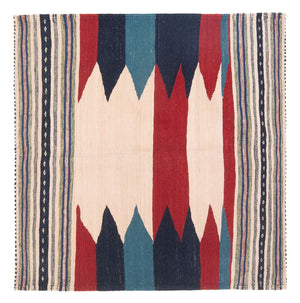 Kelim tapijt - Oosters - 136 x 125 cm - mintgroen