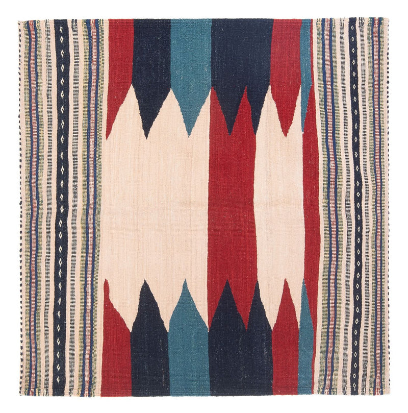 Kelim tapijt - Oosters - 136 x 125 cm - mintgroen