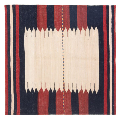 Kelim tapijt - Oosters vierkant  - 129 x 119 cm - mintgroen