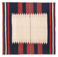 Kelim tapijt - Oosters vierkant  - 129 x 119 cm - mintgroen