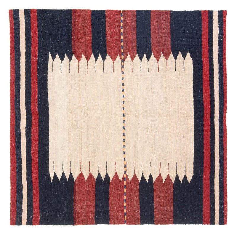 Kelim tapijt - Oosters vierkant  - 129 x 119 cm - mintgroen