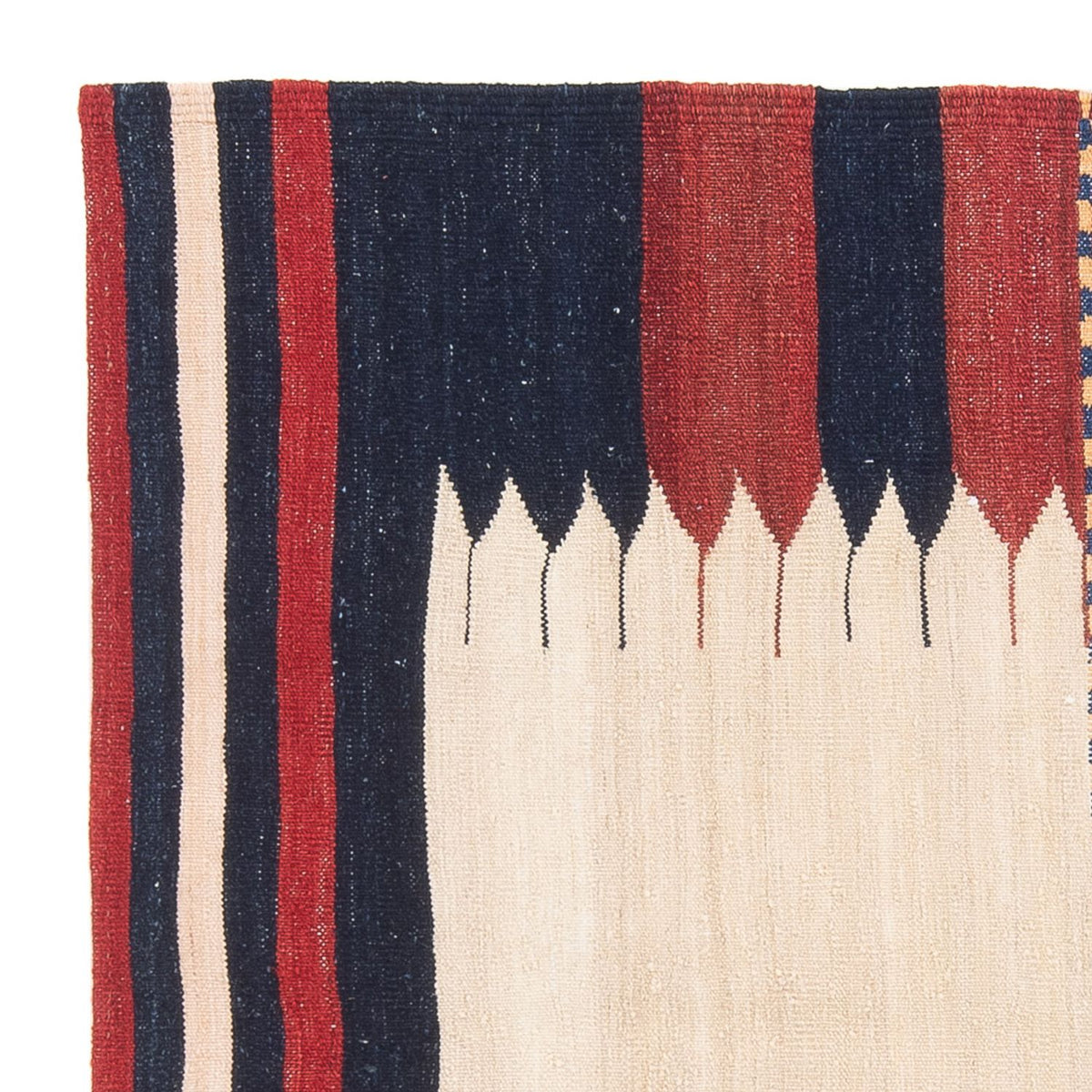 Kelim tapijt - Oosters vierkant  - 129 x 119 cm - mintgroen