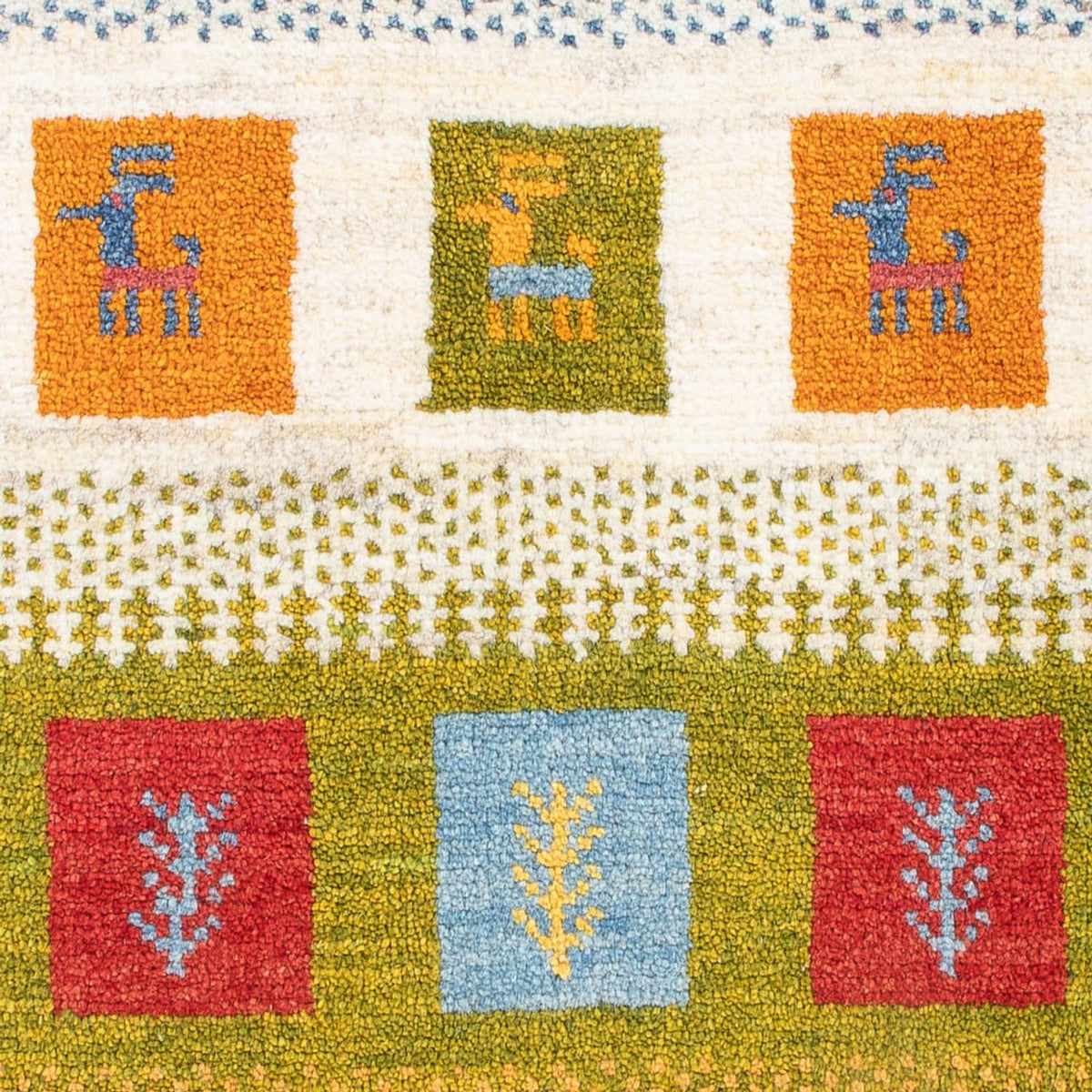 Gabbeh tapijt - Perzisch - 90 x 60 cm - veelkleurig