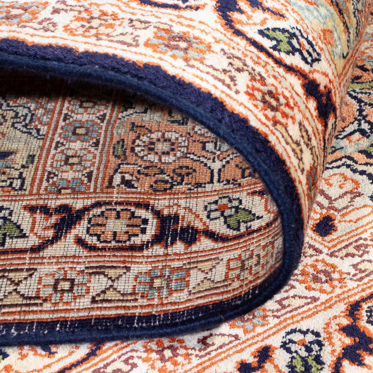 Zijden tapijt - Kashmir Silk - 178 x 123 cm - beige