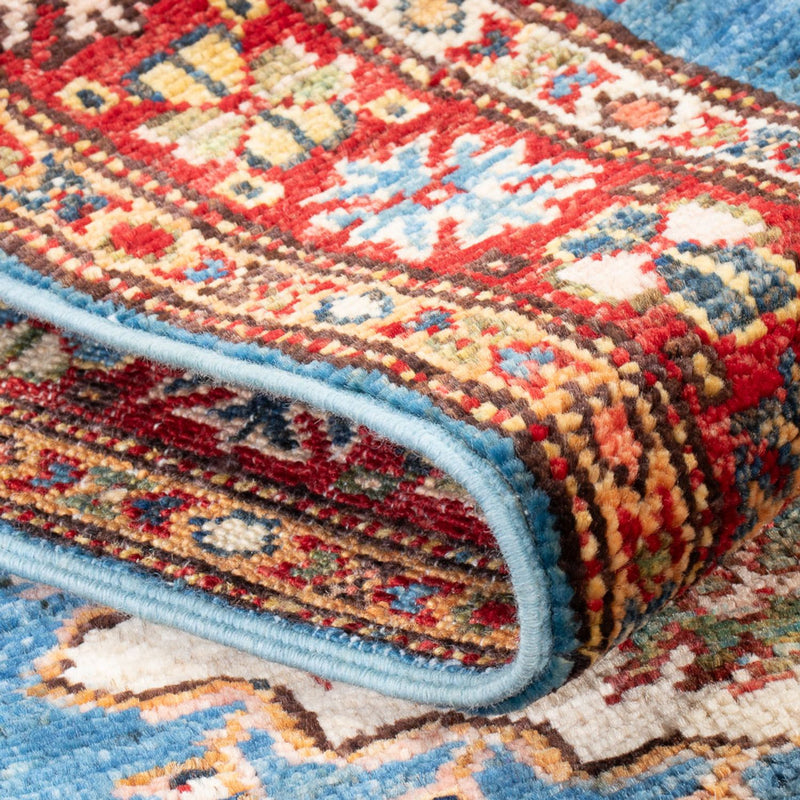 Loper Ziegler Tapijt - Kazak - 205 x 63 cm - blauw